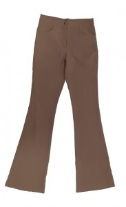 Dolge rjave elegantne hlače L