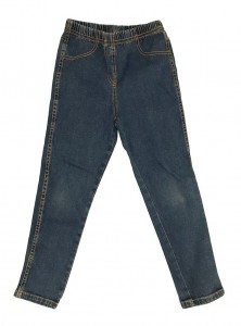 Modre jeggins hlače z elastičnim pasom 6-7 L