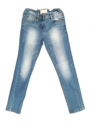 Modre jeans hlače z regulacijo 7-8 L
