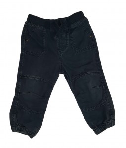 Modre jeans hlače z vrvico 12-18 M