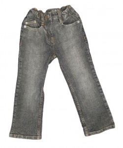 Sive jeans hlače z regulacijo 3-4 L