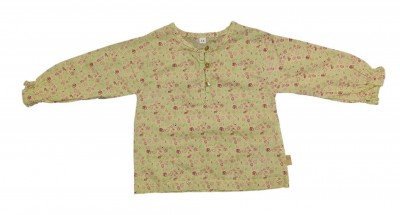 Bluzica z rožicami in gumbi 6-9 M
