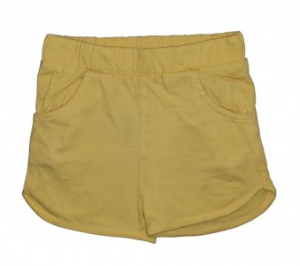 Rumene kratke hlače z elastičnim pasom 2-3 L