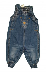 Moder podložen jeans romper 0-1 M