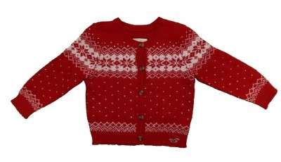 Rdeč pulover z božičnim motivom 7-8 L