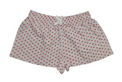 Sive kratke hlače z roza pikami 3-4 L
