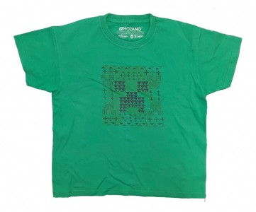 Zelena majica s črno sliko 6-7 L
