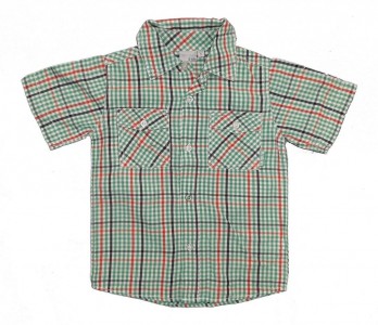 Zelena karirasta srajca 4-5 L
