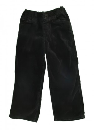 Črne žametne hlače z regulacijo 3-4 L