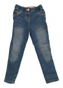 Modre jeans hlače 3-4 L