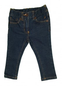 Modre jeans hlače 9-12 M