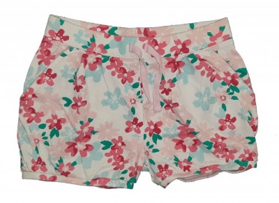Kratke hlače z rožami in vrvico 4-5 L