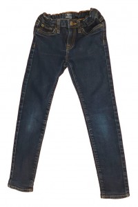 Modre jeans hlače z regulacijo 6-7 L