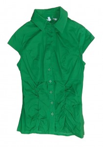 Zelena srajca brez rokavov XS