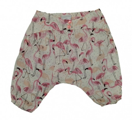 Tanjše hlače z flamingoti 3-6 M