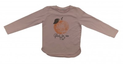 Roza pulover s sliko pomaranče 7-8 L