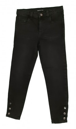 Črne jeans hlače z regulacijo 7-8 L
