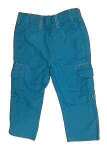 Tanjše modre hlače z žepi 12-18 M
