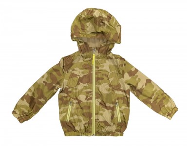 Prehodna jakna z vojaškim vzorcem in kapuco 2-3 L