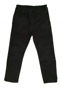 Črne jeans hlače z regulacijo 4-5 L