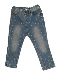 Modre jeans hlače z zvezdicami 18-24 M