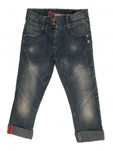 Jeans 3/4 hlače z regulacijo in žepi 7-8 L