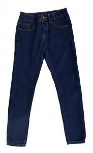 Modre jeans hlače z regulacijo 8-9 L