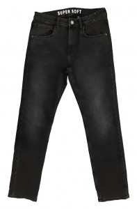 Črne sprane jeans hlače 12+ L