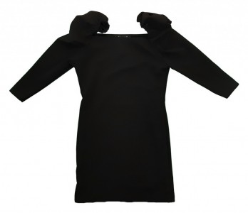 Črna oblekica s 3/4 rokavi M