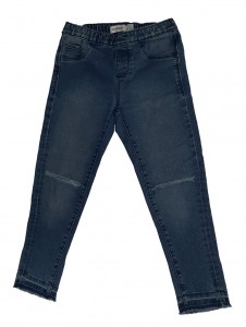 Jeans hlače raztrganega videza 6-7 L