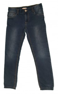 Modre elastične jeans hlače 8-9 L