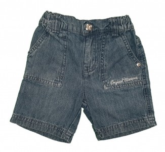 Jeans kratke hlače z elastičnim pasom 3-6 M