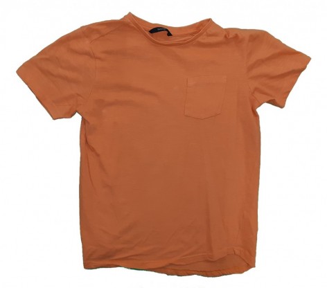 Oranžna majica z žepom 12+