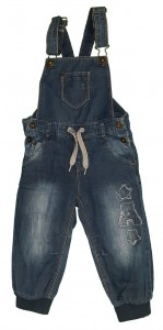 Jeans hlače na naramnice 12-18 M