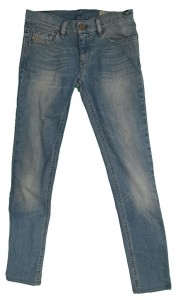 Modre jeans hlače XS