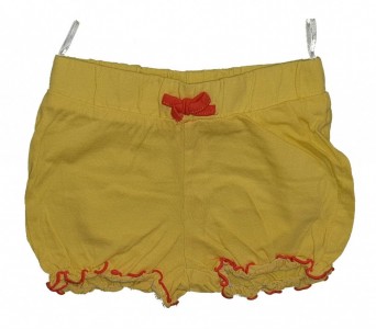 Rumene kratke hlače z mašnjico 9-12 M