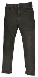 Črne jeans hlače z regulacijo 11-12 L