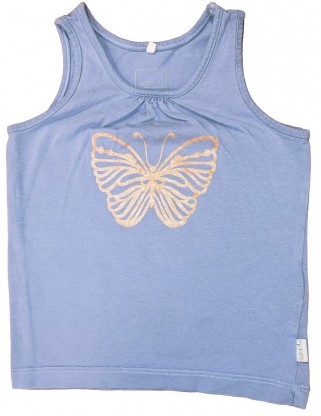 Vijolična majica brez rokavov metulj 9-12 M